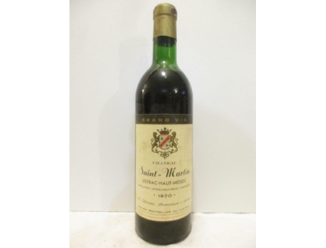 Vinho Tinto CHÂTEAU SAINT-MARTIN 1970 (75 cl - 1 unidade)