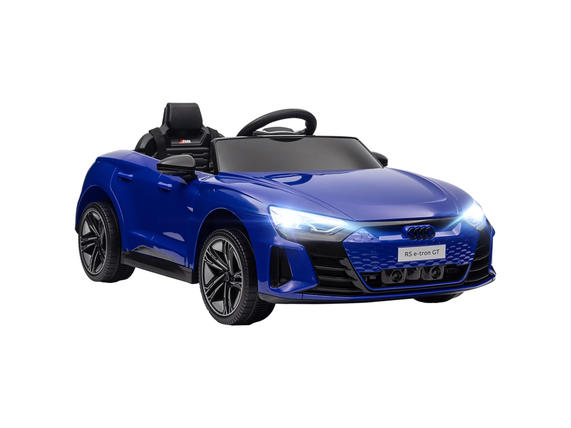 Carrinho Elétrico Infantil 12v Controle Remoto para os Pais Efeitos Sonoros e Luminosos Audi Rs E tron Gt Azul