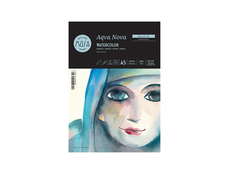 Bloco de folhas de papel de belas artes CWR Aqva Nova 12 folhas