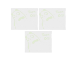 Kit de 3 Adesivos Luminosos Decorativos com Animais Fofos para Parede, Janela e Interruptor. Removíveis CHABERLU