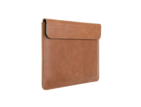 Sleeve Oxford em Pele P/ Macbook Air e Pro 13 FIXED Pro13Ipad12 Castanho
