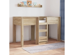Vidaxl Beliche Para Crianças Carvalho Sonoma 75 X 190 Cm