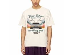 Rockinstone Back To The Future Movie Your Future Solid Natural Adult T-shirt Size:xl