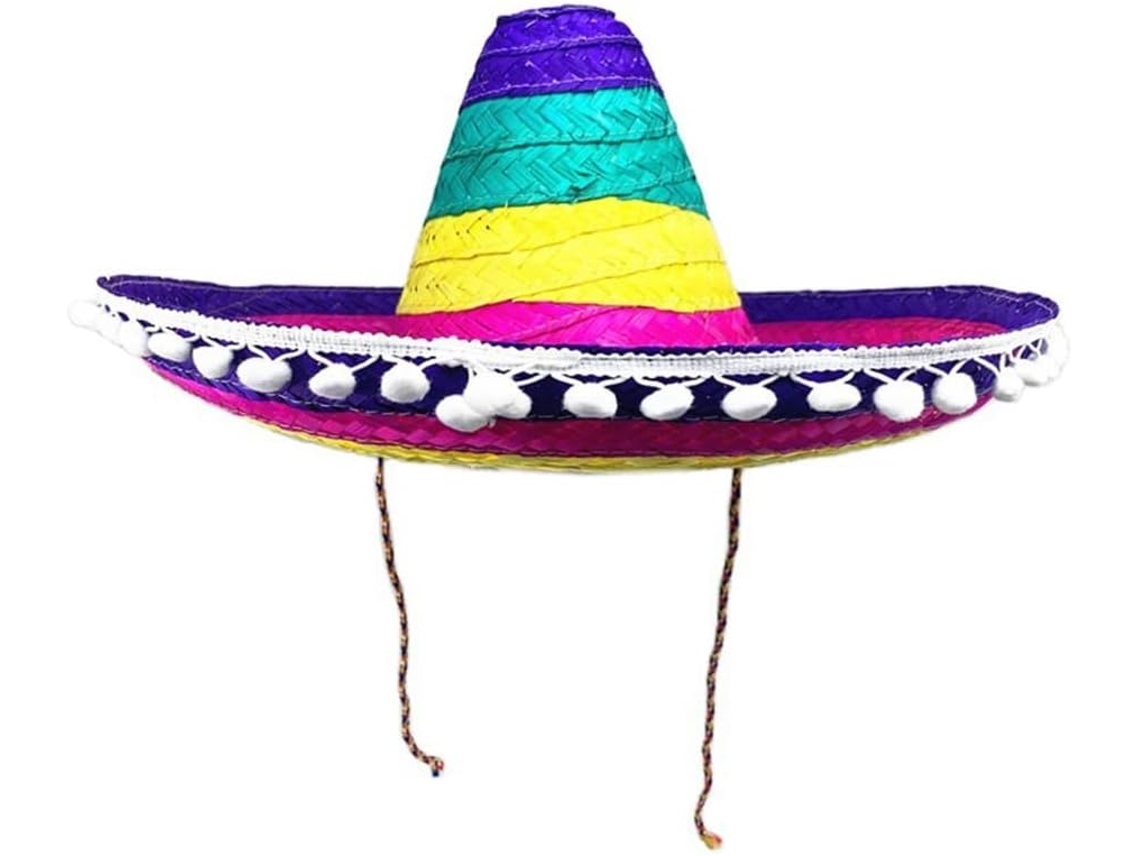 Chapéus De Festa Estilo Sombrero Mexicano Para Adultos, Adereço Tradicional Para Fotografia, Conforme A Imagem