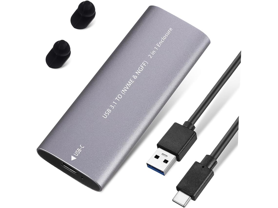 Boîtier Disque Dur Externe Transfert Données Volumineuses 1to Alliage D'aluminium Câble Data Type-c