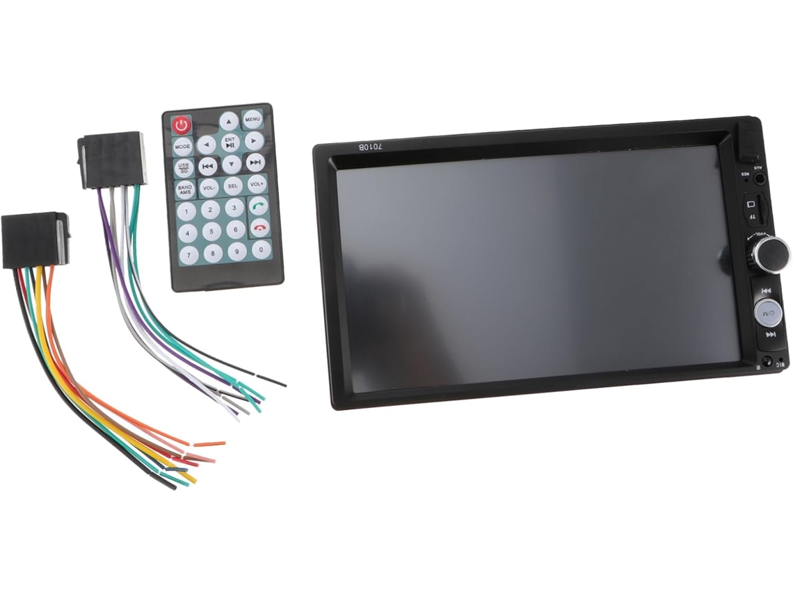 1 Leitor De Mp5 Para Carro Com Tela Sensível Ao Toque De 7 Polegadas, Compatível Cartões Tf, Usb, Ttl E Mp3.