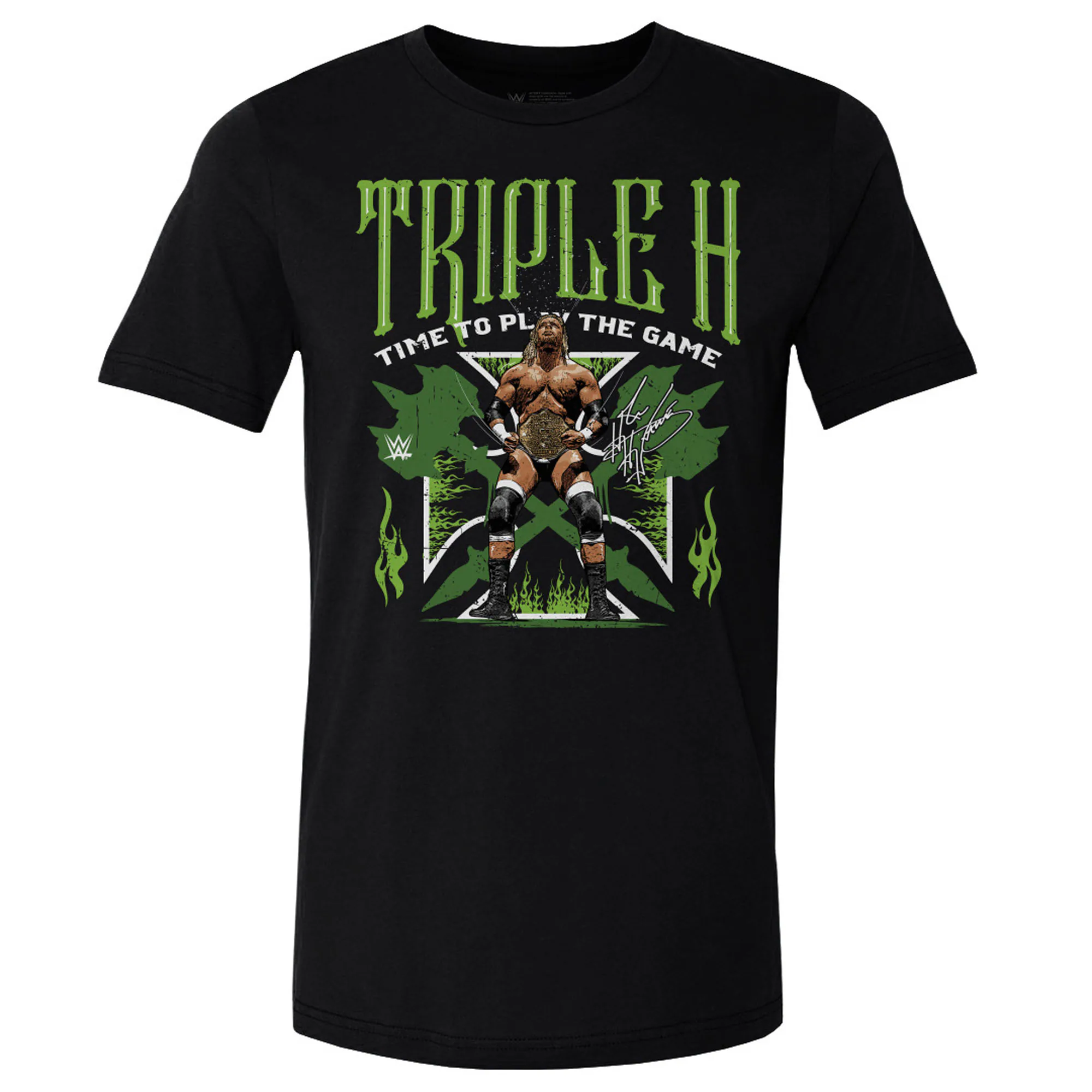 T-shirt Rockinstone Wwe Fans Black Triple H T-shirt Unisex Adults-xxxl