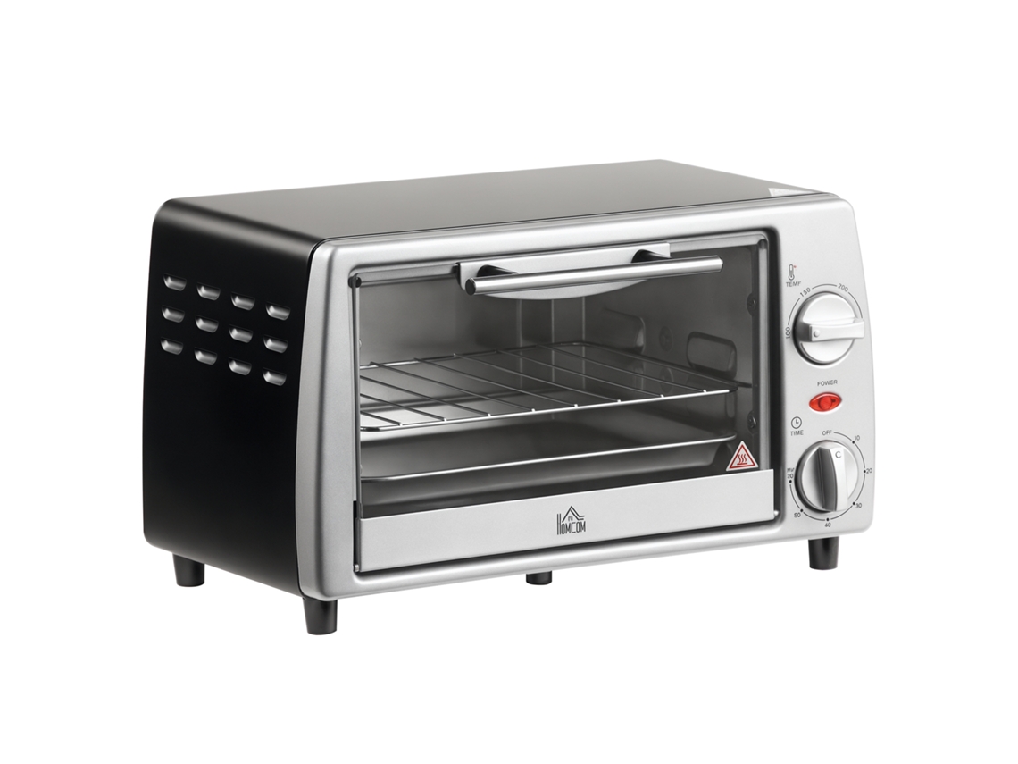 Forno Elétrico de Bancada BTFORUS 10l 750w com temperatura até 230°C, timer 60 min, prata