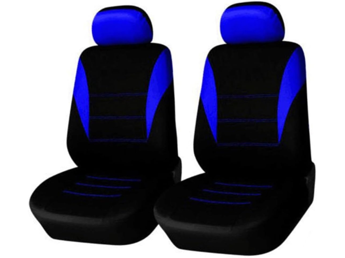 Capas Para Bancos De Carro De 5 Lugares, 9 Peças, Tecido Azul