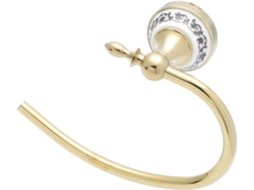 Suporte De Toalhas E Argola Toalha Em Aço Inoxidável, Sem Necessidade De Furar, Com Acabamento Dourado, Para Montagem Na