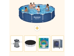 Bestway Piscina Bestway Steel Pro Redonda - 396x84 Cm - 5-peças S338
