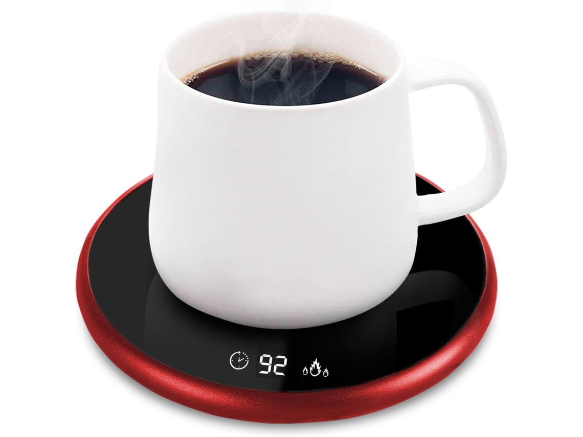 Lurelia Base 2 Em 1 Aquecedor Refrigerador Para Bebidas 40-60°c Desligamento Automático Toque Led Aço Inoxidável