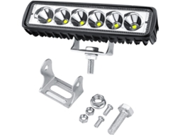 Farol De Trabalho Led De 18w E 6 Polegadas À Prova D'água Ip67 Para Suvs E Caminhões.