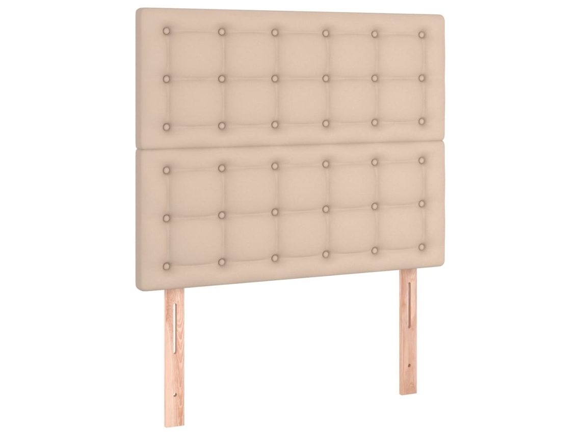 Cabeceira Cappuccino 100x5x118/128 Cm Couro Sintético MAISON EXCLUSIVE
