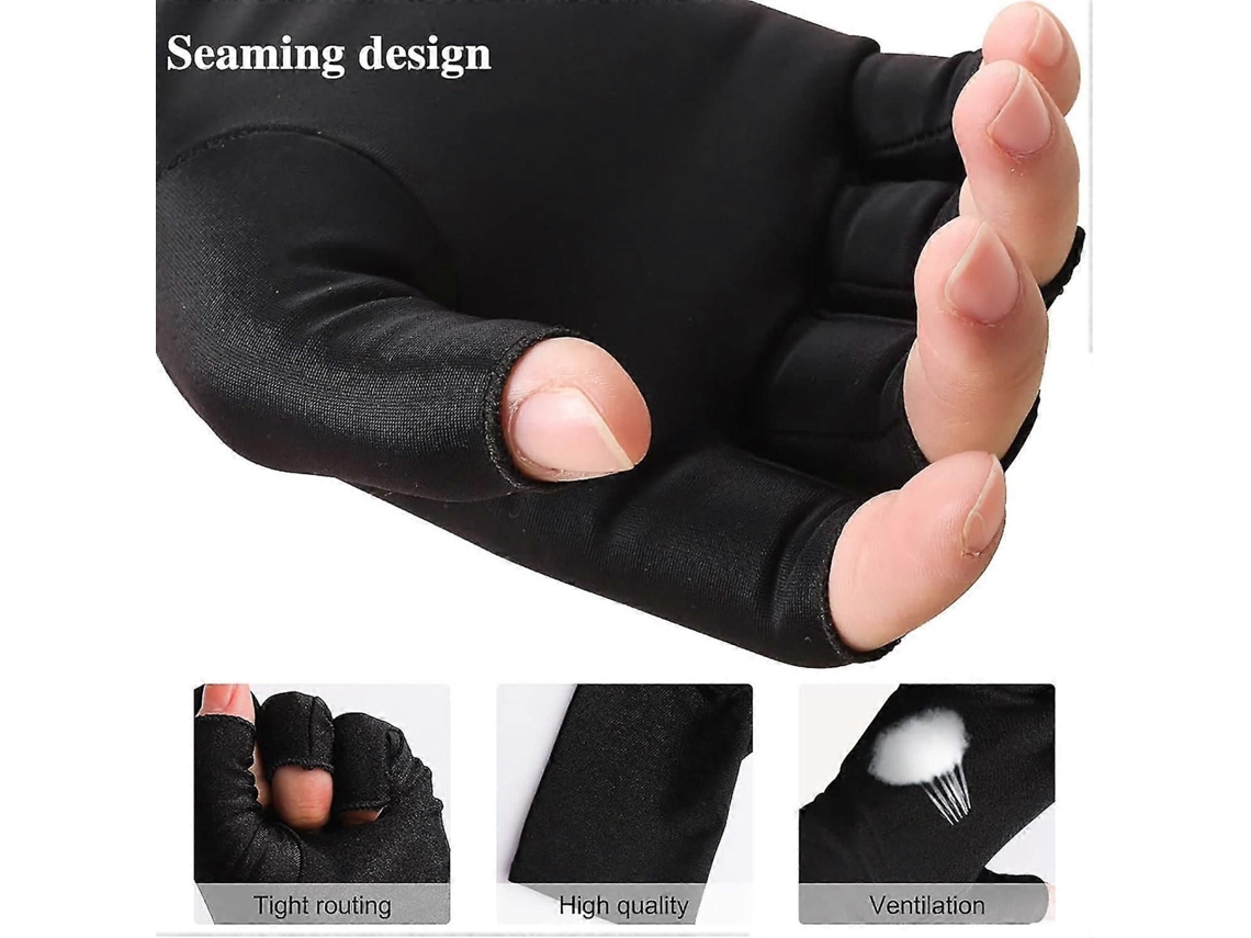 Luvas Anti Uv para Luz de Lâmpada Unha, Sem Dedos Unhas Gel, Unha Proteger Sua P GOKOCO