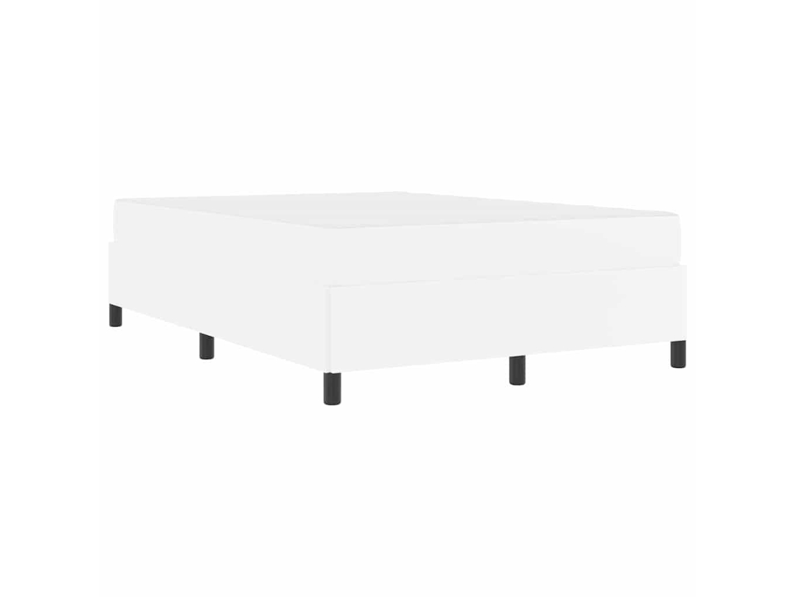 Conjunto 1 Estrutura Da Cama Vidaxl Branco Tecido (160 X 200 Cm)