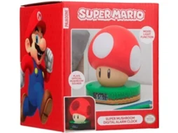 Relógio Despertador PALADONE Cogumelo Super Mario Bros Nintendo