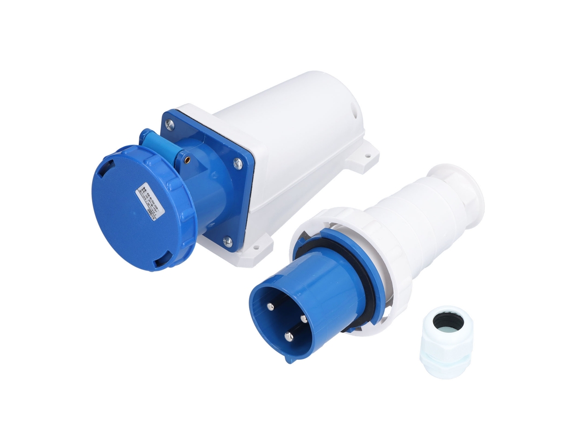 Conector IP44 3p+e+n 32A para Indústria