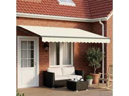 Vidaxl Toldo Retrátil Elétrico Creme E Antracite 4 × 3 M