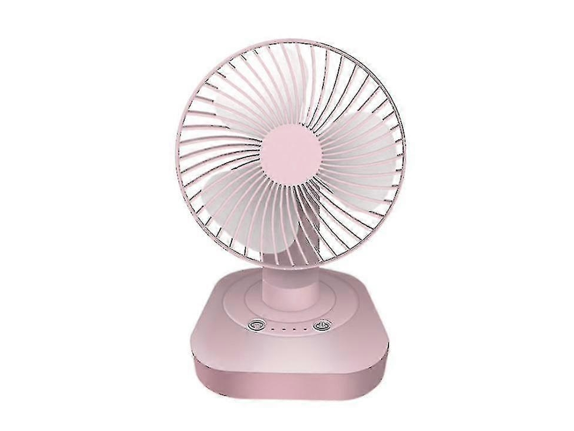 Mini ventilador de mesa USB silencioso com 3 velocidades e rotação de 120 graus