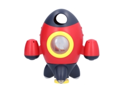 Mali brinquedo de Chuveiro de Nave Espacial para Bebê com 18+ Meses Vermelho Jogo de Água Rotativo