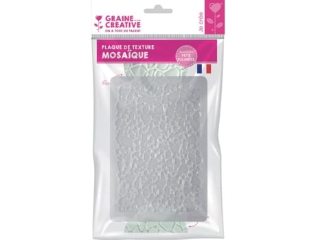 Placa De Textura Dtm Mosaico 13x20 Cm Plástico Resina