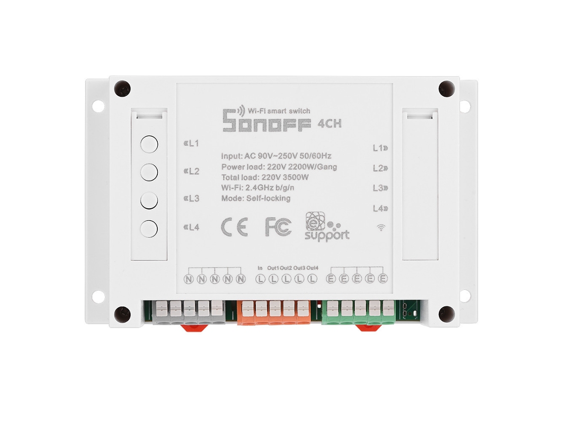 Módulo De Interruptor Wifi Inteligente Com Controle Remoto E Temporizador