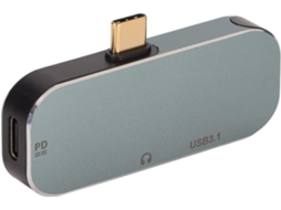 Dock Usb Tipo C Alimentado 5 Em 1 Com Carregamento Pd De 10gbps E