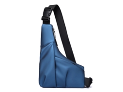 Bolsa Transversal Masculina Casual (azul), Grande Capacidade.
