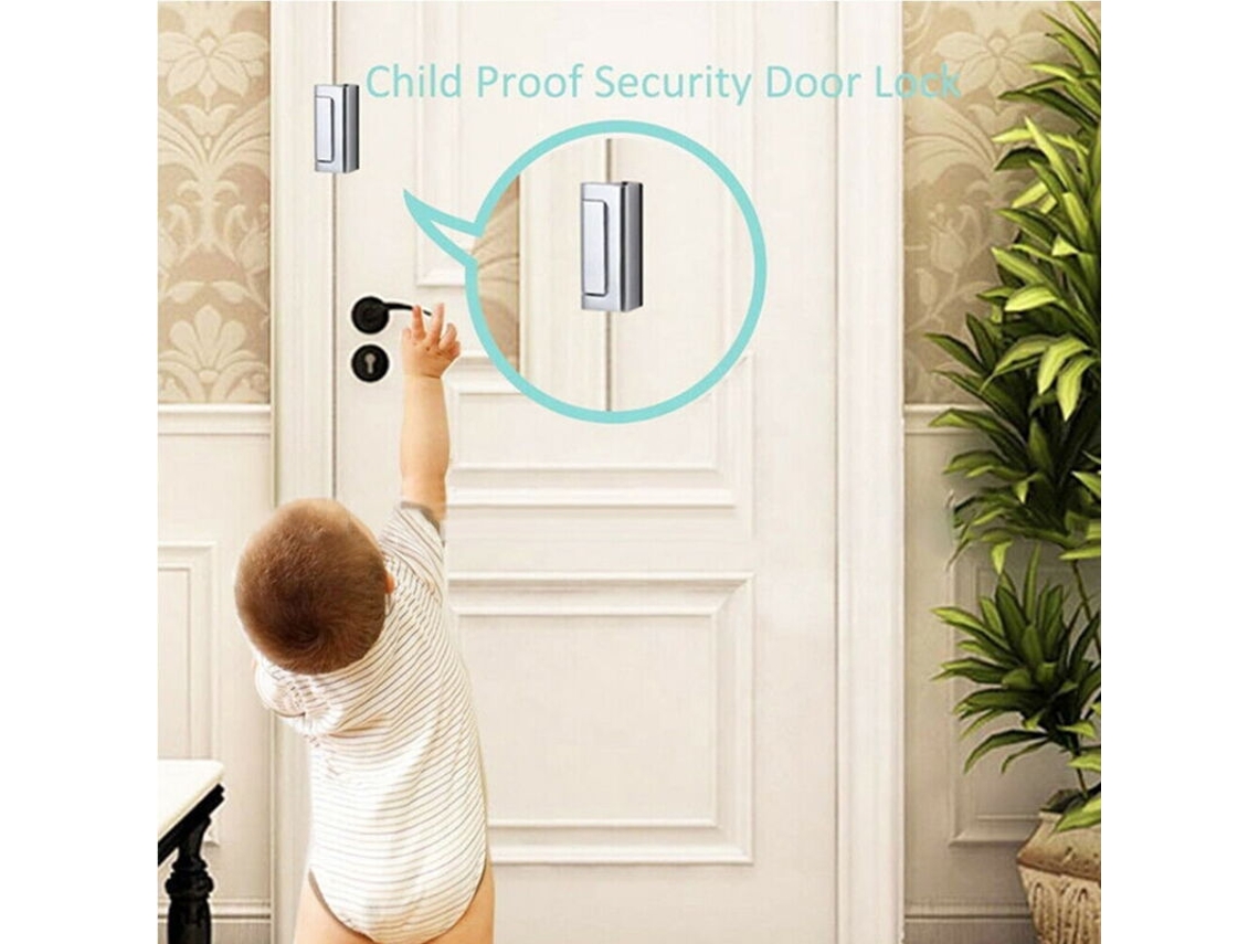 Conjunto De Fechadura De Reforço De Porta, Fechadura De Segurança Para Portas Internas Brilvibera