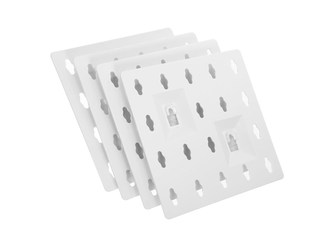 Kit De Painel Perfurado Parede 7x7 Polegadas, 4 Peças