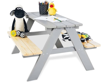 Mesa de Piquenique  Nicki Für 427752 (90x79x50 cm - Madeira)