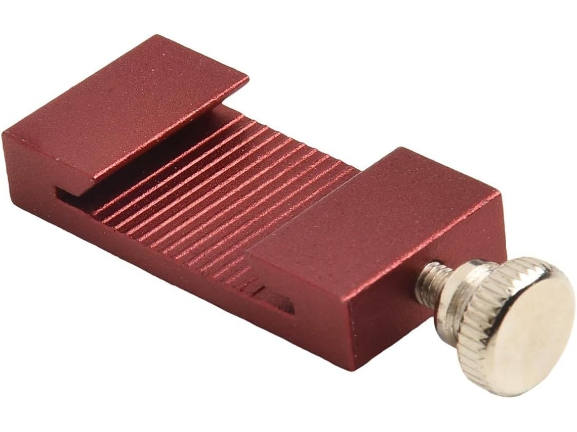 Bloco Limitador De Posicionamento E Batente Metálico Para Réguas Aço Com Ranhuras, Para Marcação Precisa E Estável 29mm