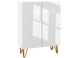 Móvel Sapateira Melamina de Madeira Cor Branco 72x31.5x95 cm Homcom