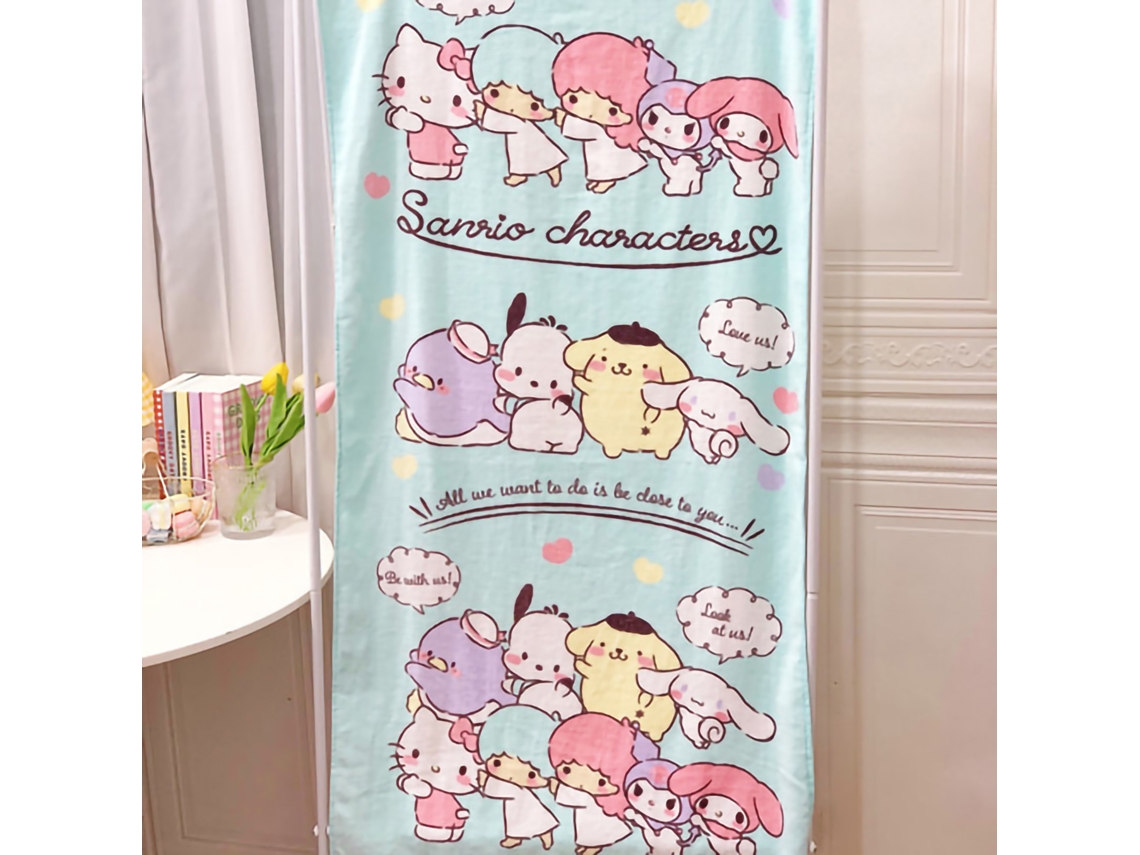 Toalha de Banho Infantil Cute Cartoon Animais Azul Algodão Macio Absorvente Praia 120x60cm