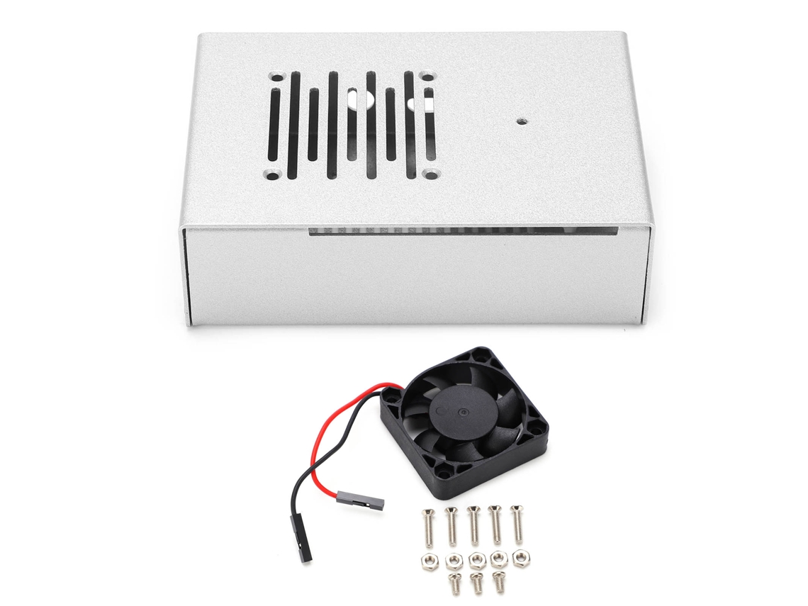 Ventilador de Resfriamento Alumínio Prata para Raspberry Pi 4b