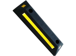 Batente De Pneu Em Pvc Com Base Formato Colmeia, 2 Furos E Parafusos,