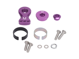 Mali 25t Servo Saver Braço de Servo Ajustável em Liga de Alumínio para Carros Rc 1/10 Comprimento 29.5mm Roxo