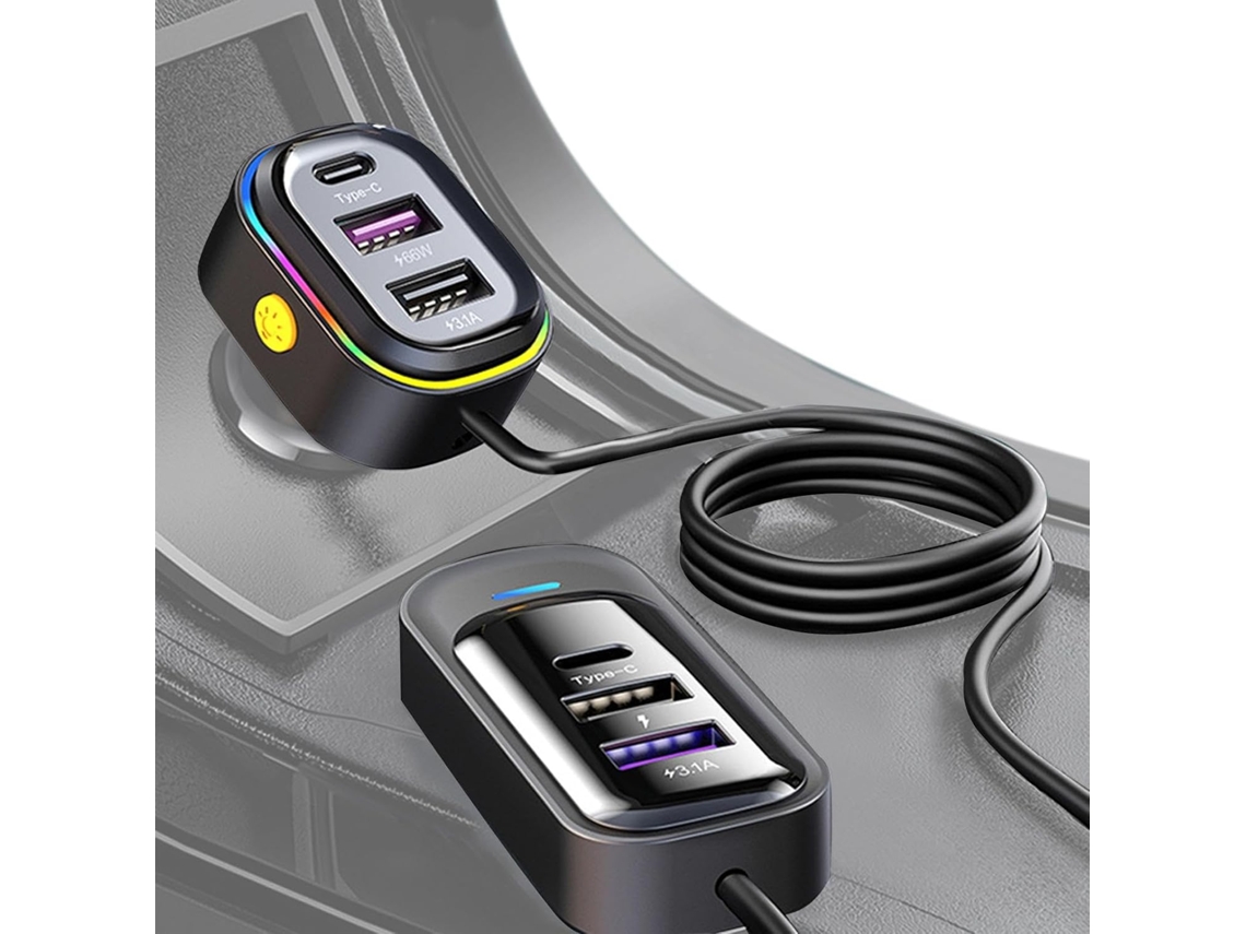 Carregador De Carro Usb C