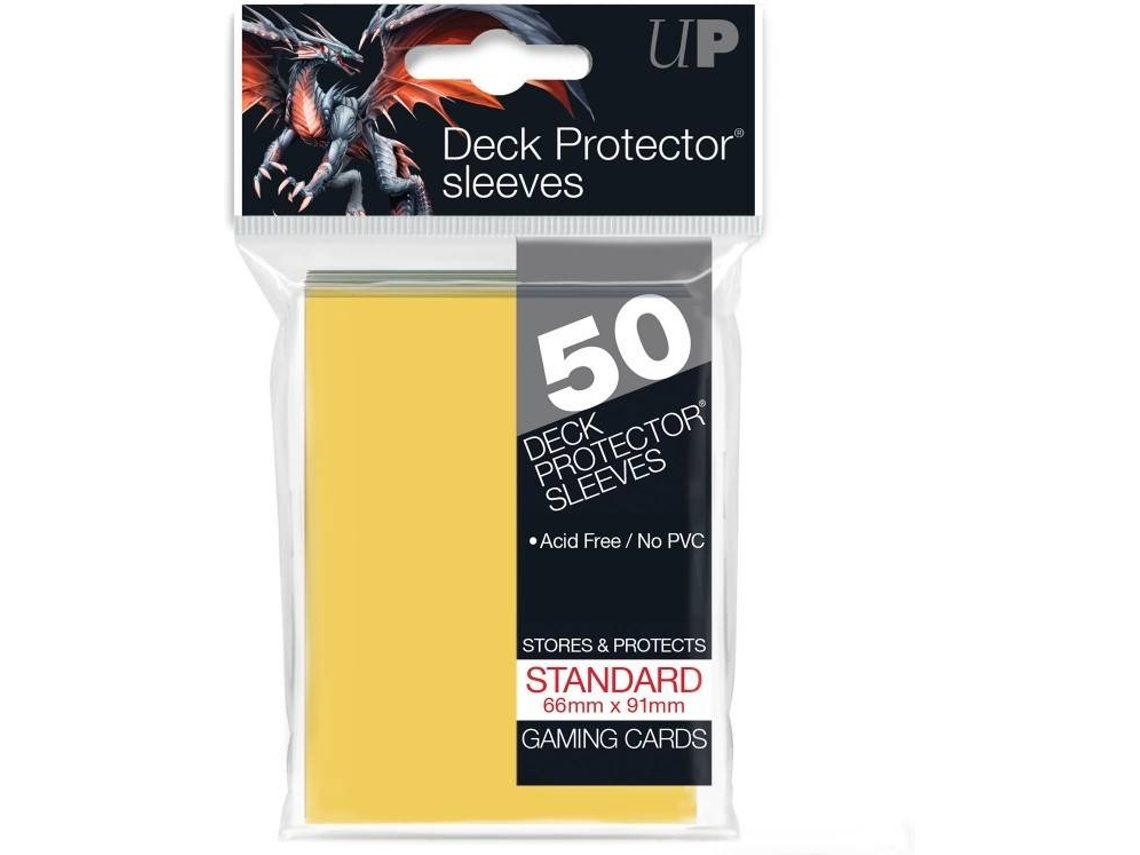 Conjunto de 50 Capas para Cartas ULTRA PRO (Amarelo)