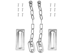 Fechadura De Porta Reforçada, Antirroubo Com Proteção Corrente Em Aço Inoxidável, Alta Resistência Para Maior Segurança Na Entrada.