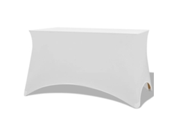 Table Slipcover, Table Slipcovers Vidaxl Branco Tecido (120 X 60.5 X 74 Cm)