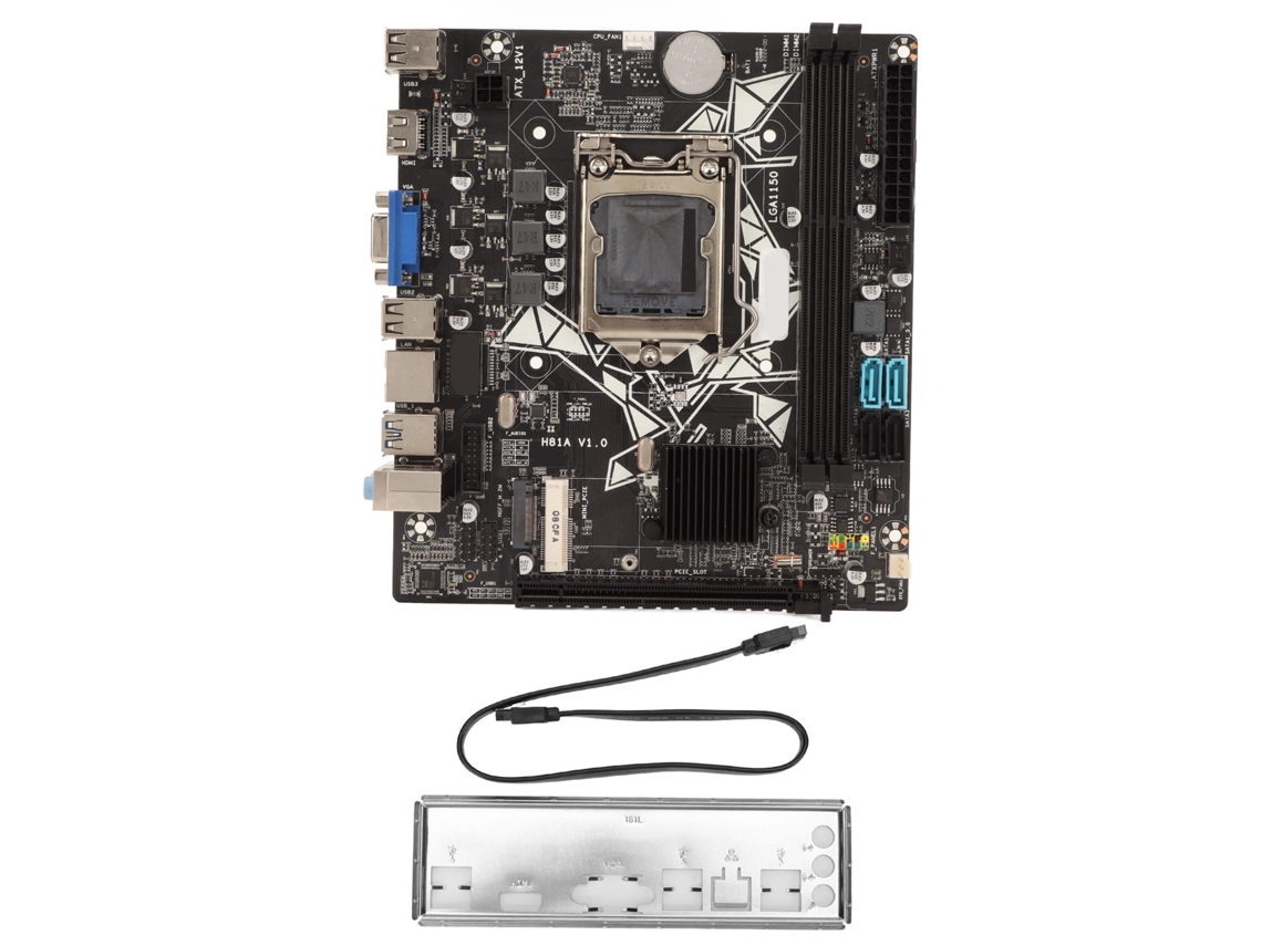 Placa-mãe Gamer Matx H81a Lga1150 Ddr3 Com Hdmi Vga Mini Pcie Para Pc