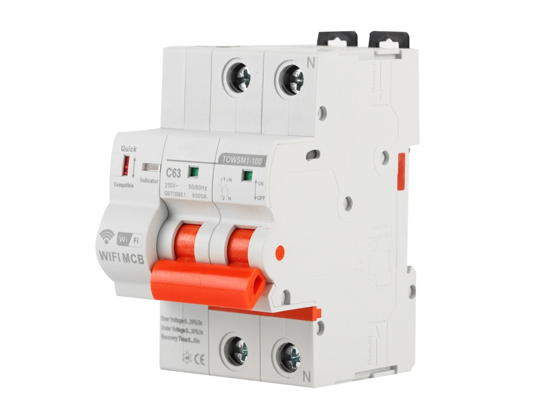 INTERRUPTOR DE CIRCUITO WIFI HKJ 2P DIN rail 230V para lar