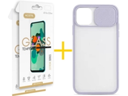Kit Capa + Película 2 X iPhone 11 Pro Max Skyhe Gel Protection Lilás