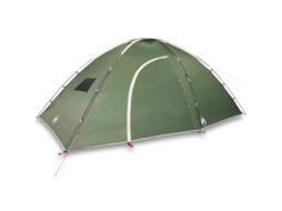 VIDAXL Tenda de Campismo para 8 Pessoas Impermeável Verde