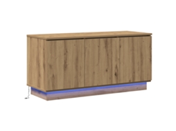 Conjunto 1 Suporte Para Tv Vidaxl Castanho Derivados De Madeira (100 X 38 X 49 Cm)