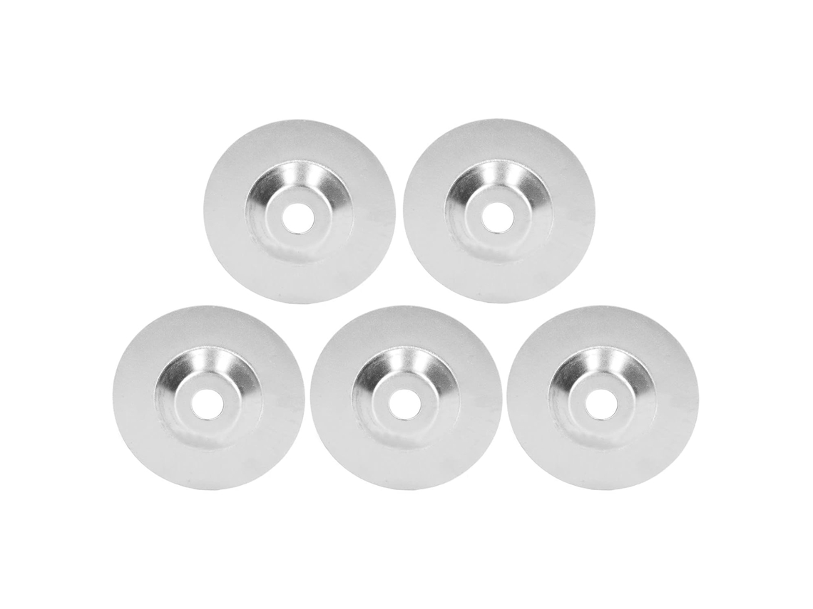 Conjunto De 5 Discos Desbaste Diamantados 4 Polegadas Com Grão 1000 Para Polimento E Acabamento Superfícies Metal