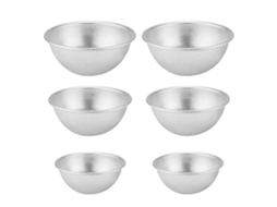 Moldes de Bolo LAXISCREED 6pcs Alumínio Meio círculo