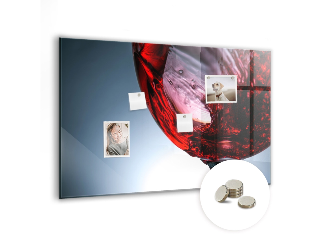 Lousa Magnética Taça De Vinho Para A Sala De Estar Espelharte (90x60 Cm)